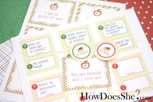 Back to school printables
