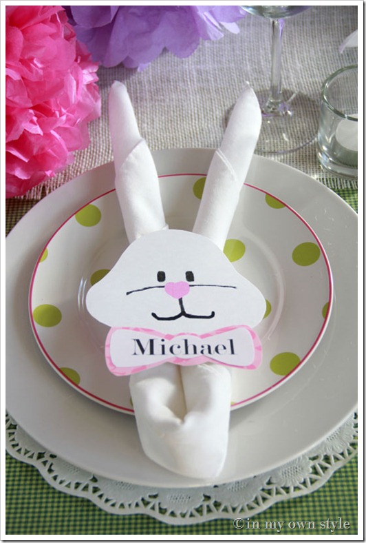 Time To Set The Table BUNNY Style 24/7 Moms