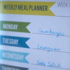 weekly meal planner