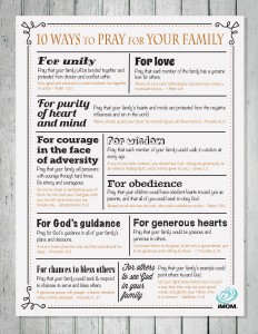 10 Ways to Pray for Your Family in 2014 {Free Printable} - 24/7 Moms