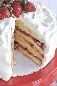 Strawberry Marshmallow Cake