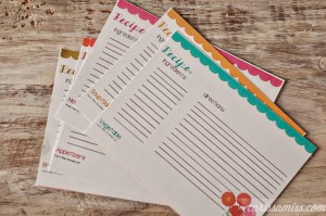 recipe cards