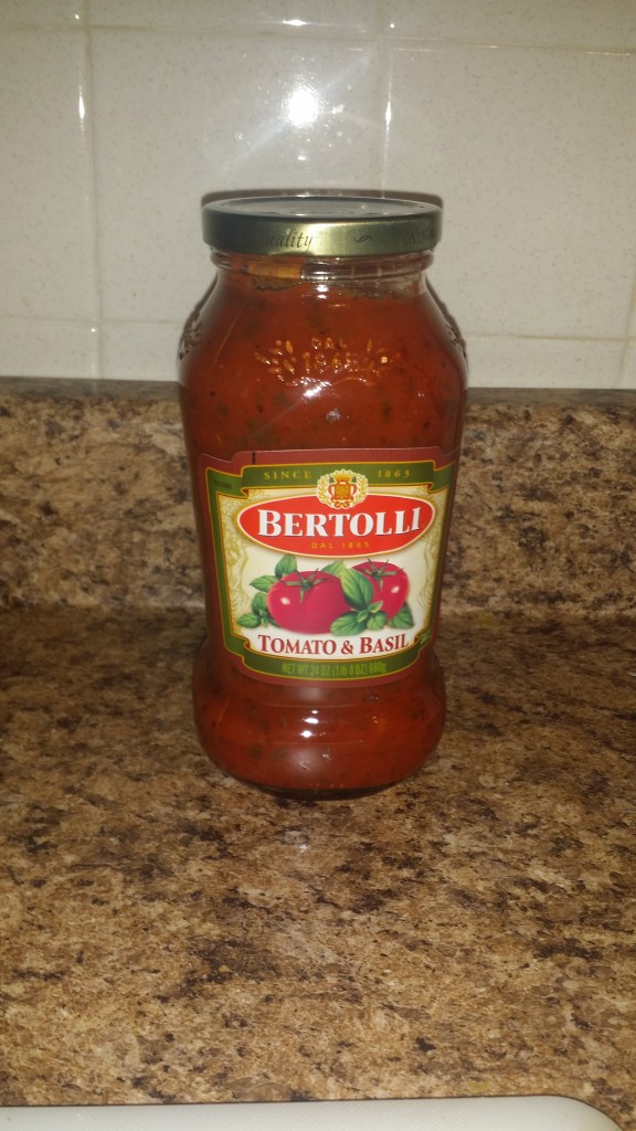 Ground Turkey Bertolli Sauce with Gluten Free Pasta ad 24/7 Moms