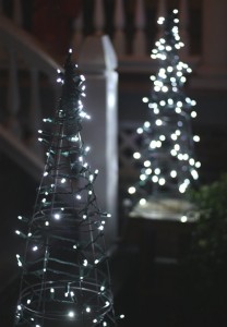 DIY christmas topiaries