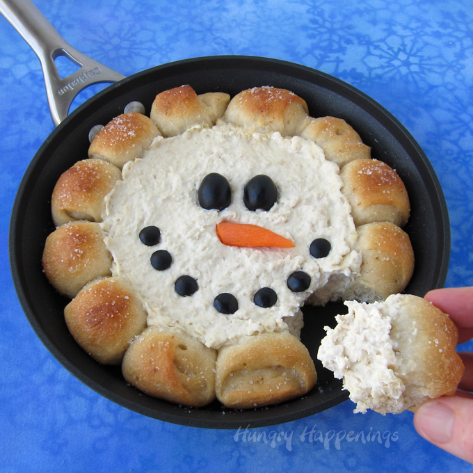 Simple Snowman Skillet Dip 24/7 Moms