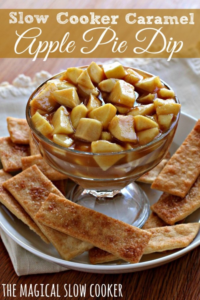 Slow Cooker Caramel Apple Pie Dip 24/7 Moms