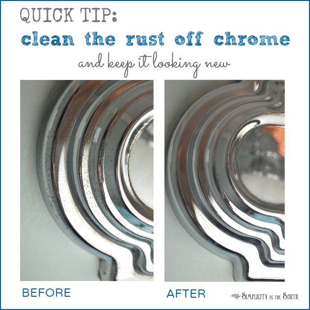 MOM Tip How to Remove Rust Off Your Chrome Fixtures 24/7 Moms