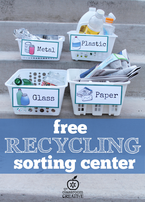 Free Earth Day Recycling Sorting Center Printables - 24/7 Moms