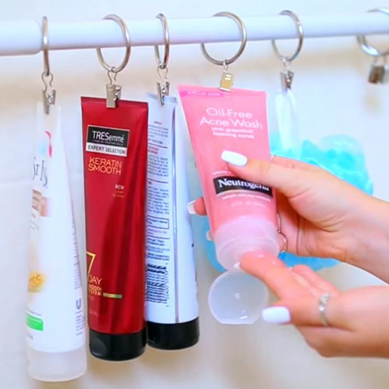 MOM Tip Shower Organizing and Hacks 24/7 Moms