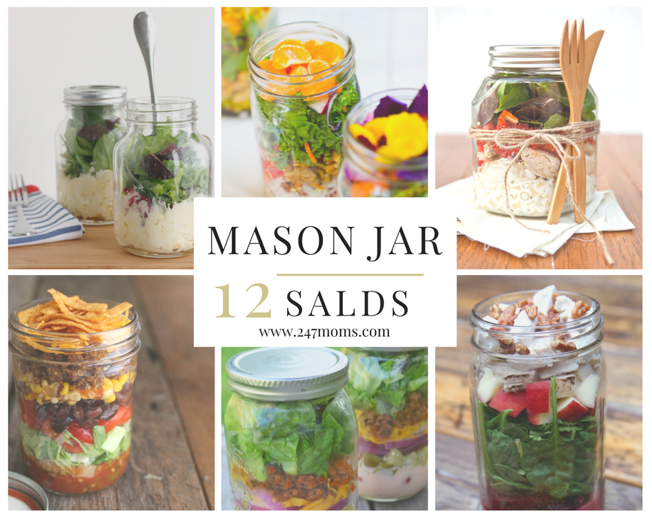 12 Scrumptious Salads in Mason Jars 24/7 Moms