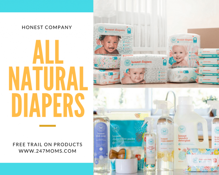 Try These AllNatural Diapers from Honest Comapny 24/7 Moms
