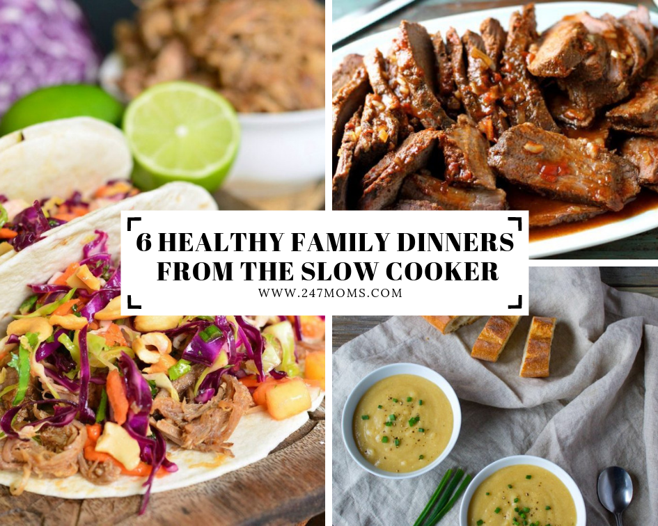 6 Healthy Family Dinners from the Slow Cooker 24/7 Moms