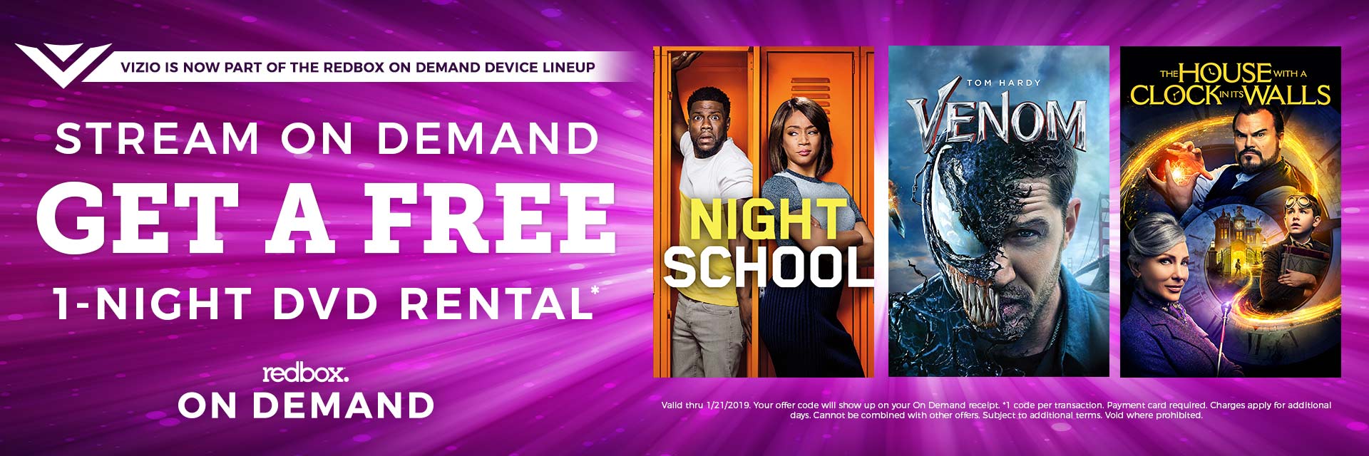 FREE 1 Night Movie Rental When You Stream OnDemand on redbox 24/7 Moms