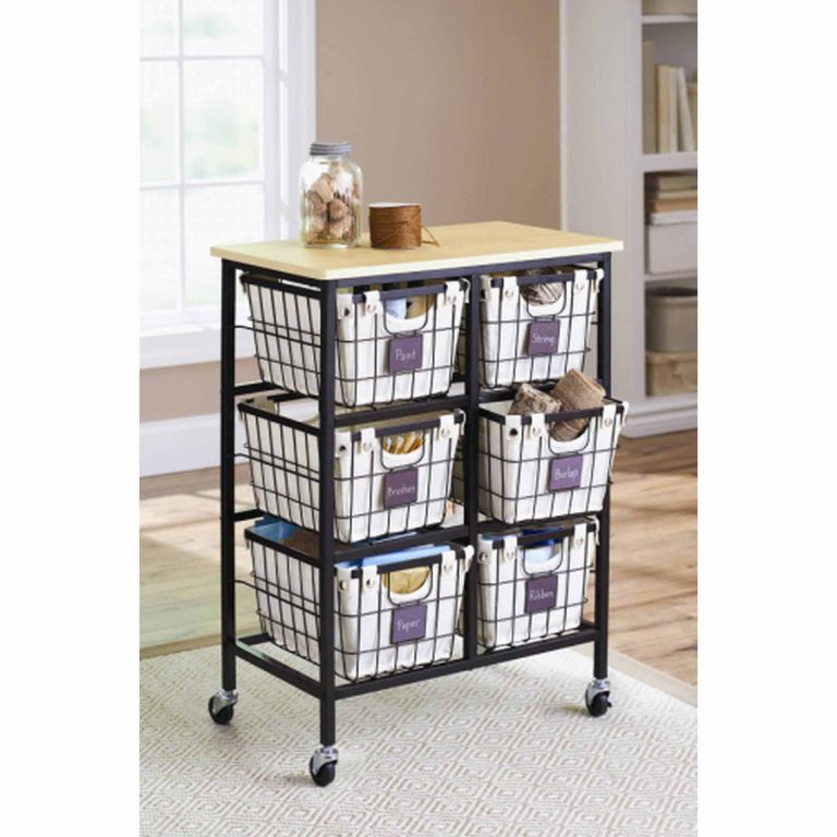 MOM Deal Better Homes and Gardens 6 Drawer Wire Rolling Cart 60.56 24/7 Moms