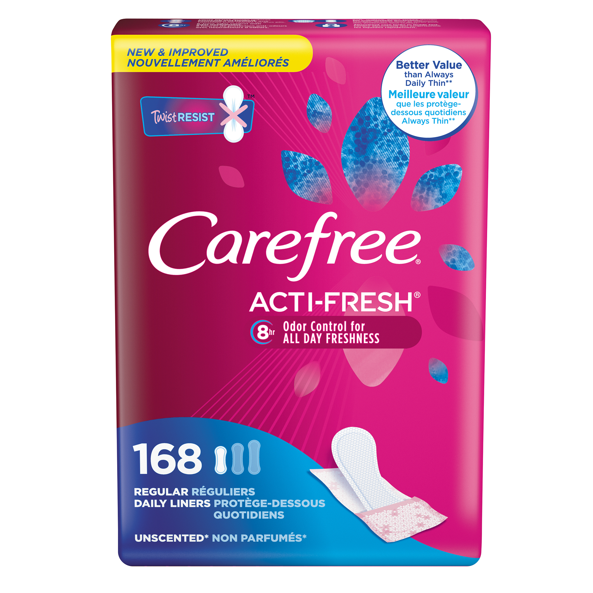 FREE 10Count Sample of Carefree ActiFresh Twist Resist Liners 24/7 Moms