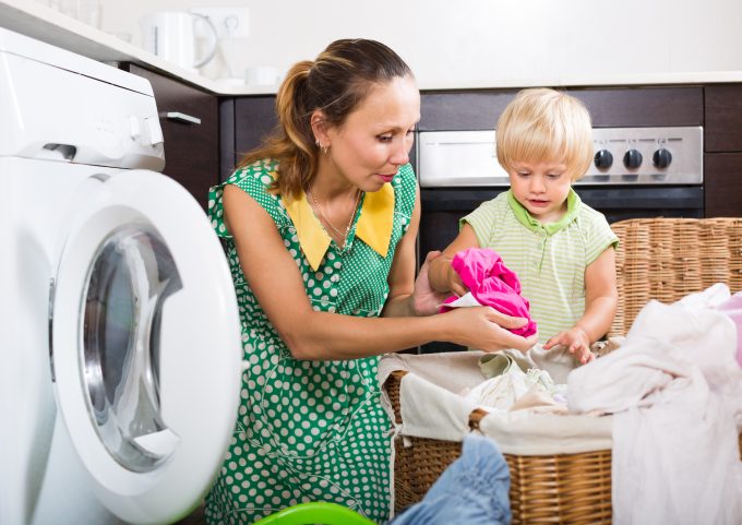 teach your child laundry