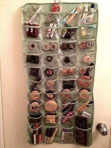 clever ways organize makeup