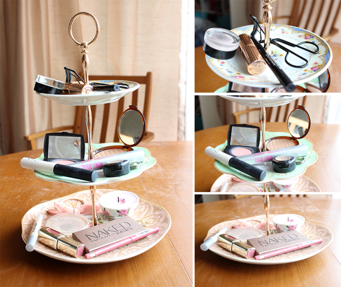 clever ways organize makeup