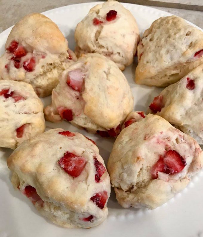 Fresh Strawberry Scones Recipe
