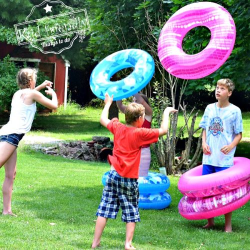 Day 34 Human Ring Toss {100 Days of Summer Fun} 24/7 Moms