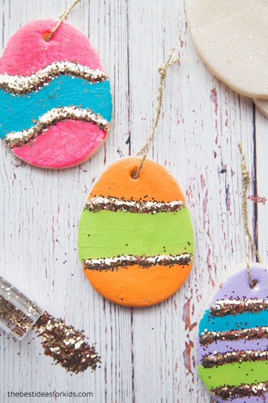 Salt Dough Easter Egg Ornaments Salt Dough Easter Egg Ornaments
